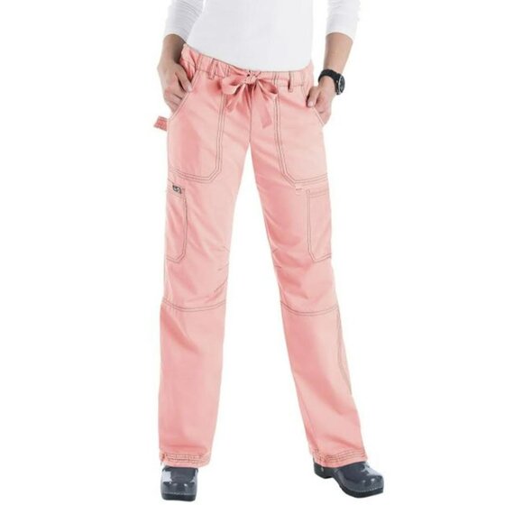 koi Pants - KOI™ 701 Women's Lindsey 7-Pocket Cargo Scrub Pant - Blush